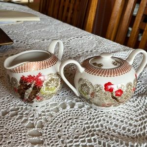 Grace Tea Ware creamer and sugar bowl set